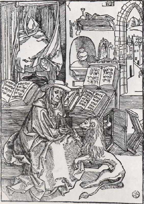 Albrecht Durer St.Jerome in his study